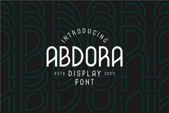 Abdora: The Modern Display Typeface for Bold Campaign Headlines