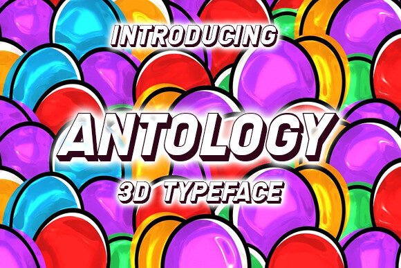 Antology: The 3D Display Font for Bold Business Branding