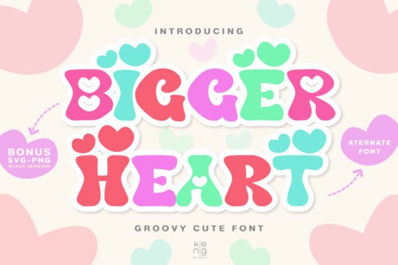 Bigger Heart: The Playful Display Font for High-Impact Campaigns