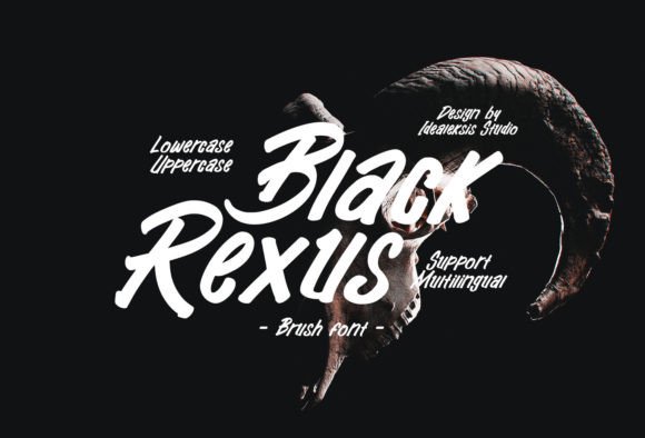 Black Rexus: The Bold Brush Italic for Modern Design