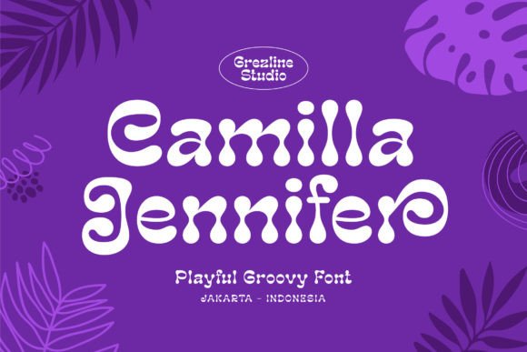Camilla Jennifer: The Groovy Typeface for Bold Editorial Design
