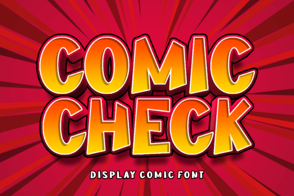 Comic Check: The Fun Display Font for Bold Campaigns