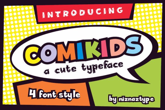 Comikids: The Fun Typeface for Handmade Comic and Children's Designs