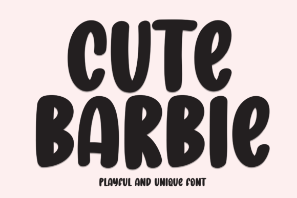 Cute Barbie: The Perfect Display Font for Handmade Branding