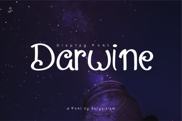 Darwine: A Quirky Display Font for Playful Branding
