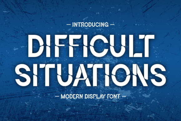 Detecting the Edge: A Review of Difficult Situations Typeface