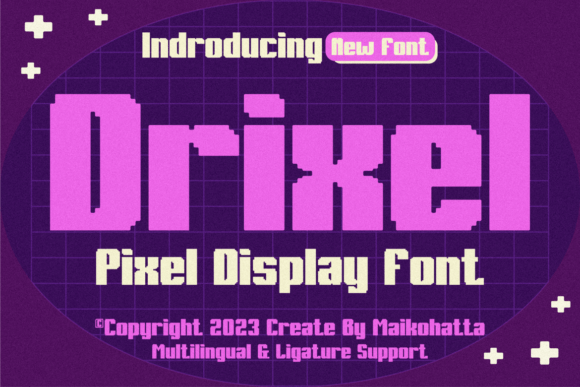 Drixel: The Futuristic Pixel Display Font for Modern Brands