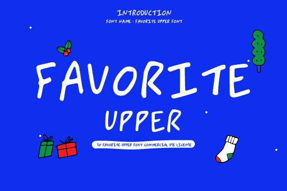 Favorite Upper: A Joyful Display Font for Small Business Branding