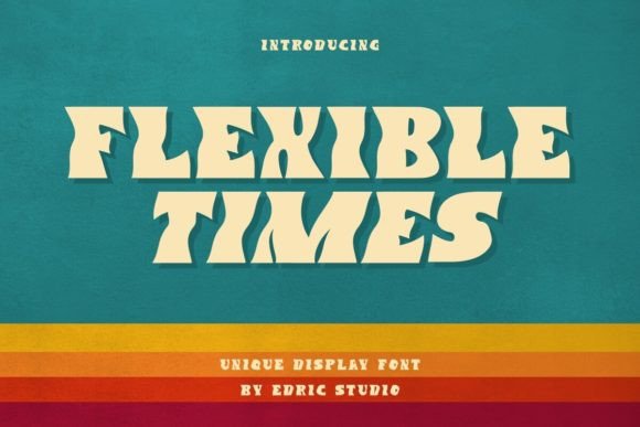 Flexible Times: A Retro Display Typeface for Editorial Design