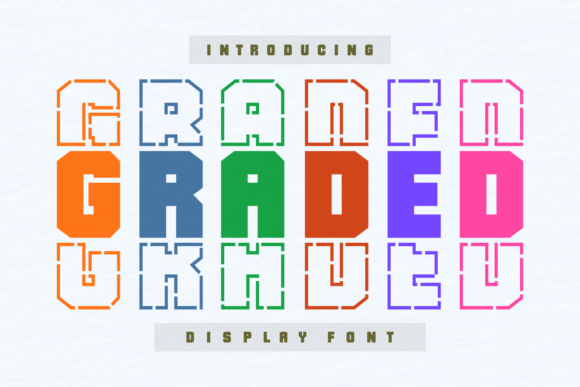 Graded: A Bold Display Font for Modern Business Branding