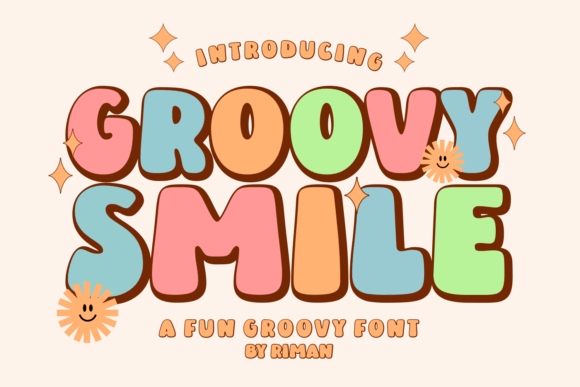 Groovy Smile: The Perfect Retro Display Font for Creative Projects