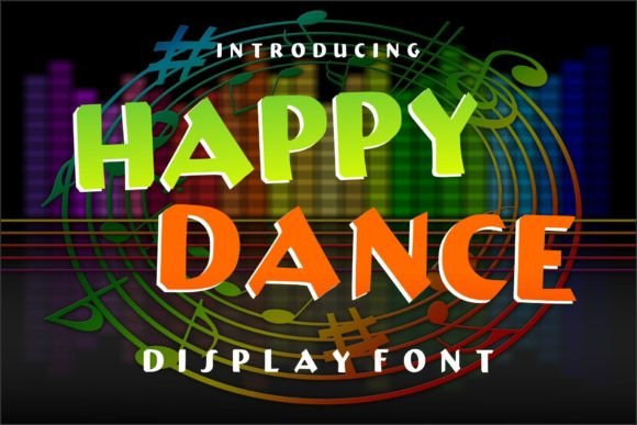 Happy Dance: A Bold All-Caps Display Font for Creative Projects
