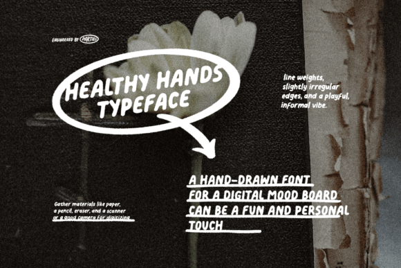 Healthy Hands: A Hand-Drawn Typeface for Authentic Branding