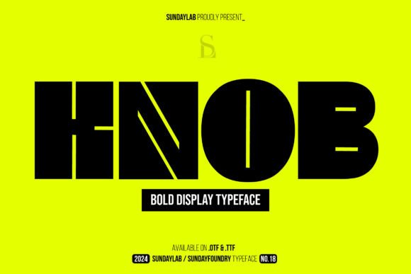 Knob: The Bold Display Typeface for High-Impact Campaigns