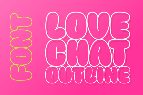 Love Chat Outline: The Perfect Typeface for Joyful Branding