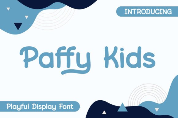 Paffy Kids: The Playful Display Font for Handmade Creators