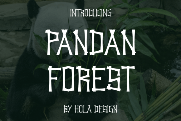 Pandan Forest: A Whimsical Display Font for Editorial Design