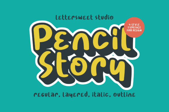 Pencil Story: A Whimsical Display Font for Creative Branding