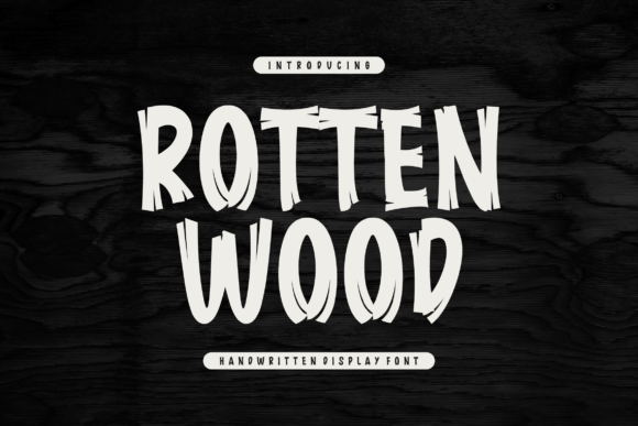 Rotten Wood Display Font for Edgy Digital Branding