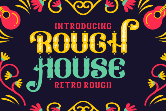 Rough House: The Retro Rough Display Font for Bold Branding
