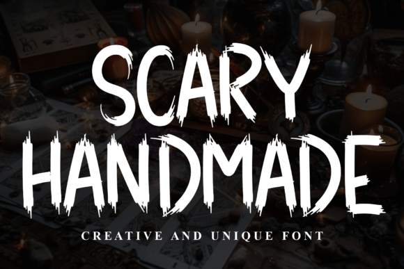 Scary Handmade: A Sweet Display Font for Digital Design
