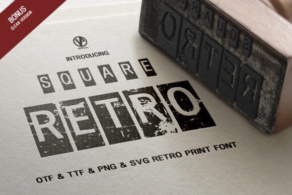 Square Retro: A Vintage Display Font for Modern Web Design