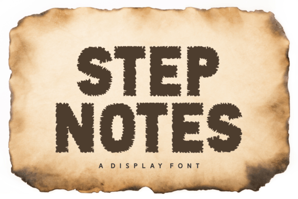 Step Notes: A Playful Display Font for Creative Projects