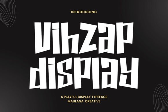 Vihzap: A Playful Display Typeface for Vibrant Branding