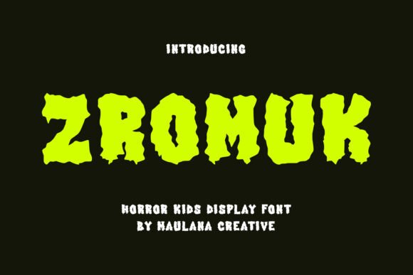 Zromuk: A Playful Display Typeface for Kids' Content